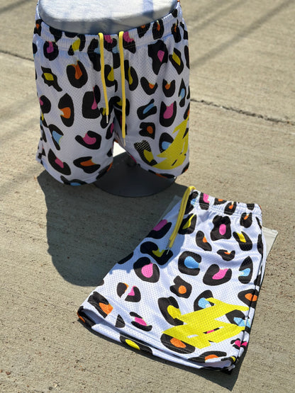 Multicolor Cheeta print V1 Shorts
