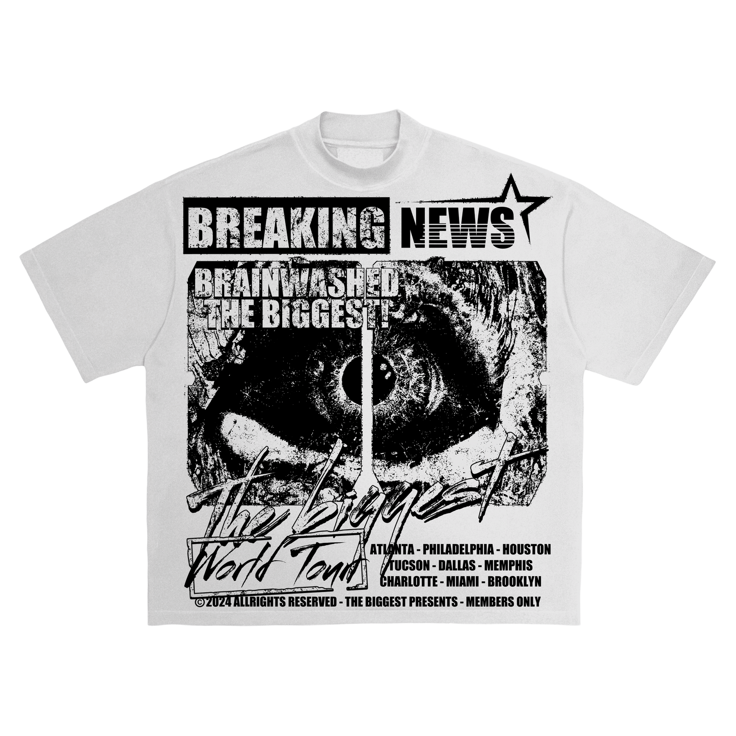 Breaking News White Tee