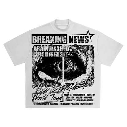 Breaking News White Tee